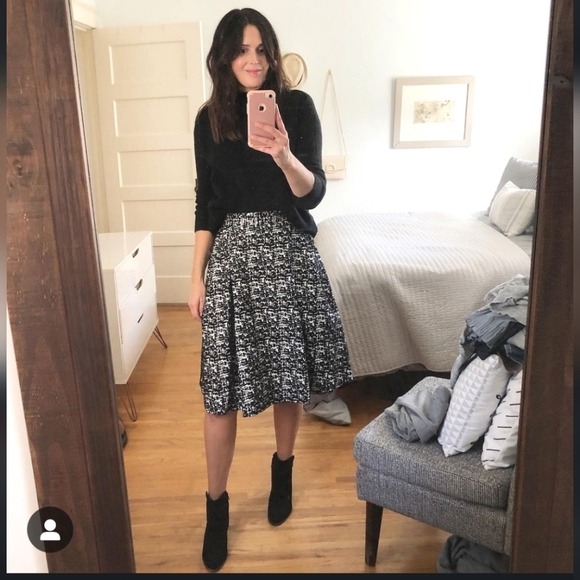 Black and White H&M Midi Skirt Small - Picture 1 of 1